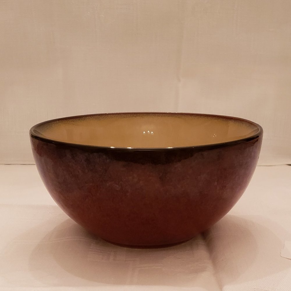 Mikasa Solstice Ruby Red Stoneware 6 Inch Soup Cereal Bowl Very Good Condition 2